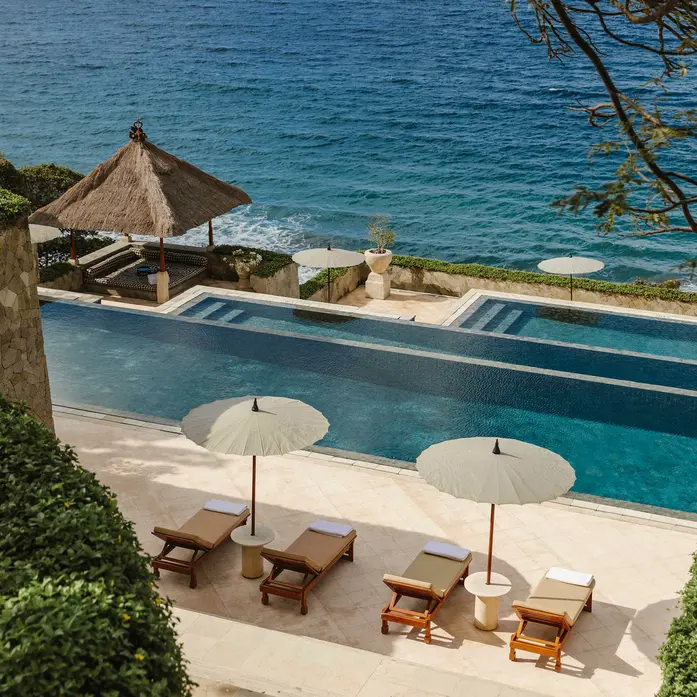 Private clifftop pool